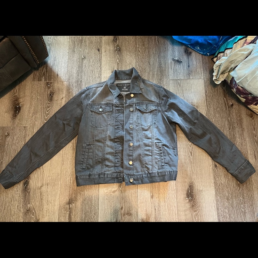 The Limited Faded Black Denim Jacket